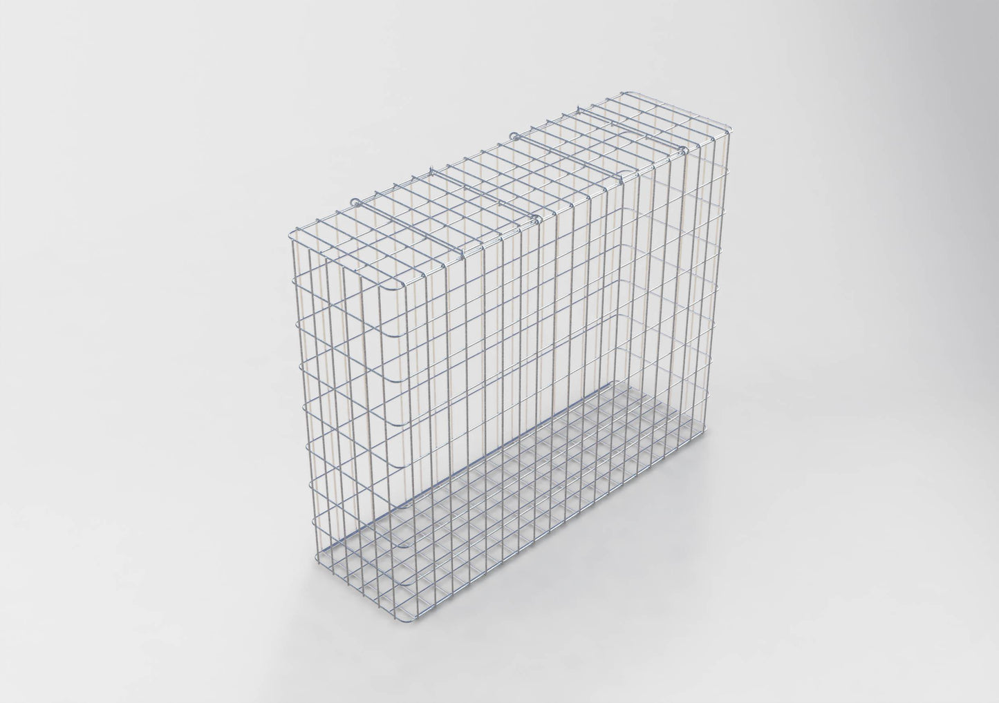 Varmförzinkad gabion 102 cm x 82 cm x 32 cm, maskstorlek 5 cm x 10 cm, helsvetsad