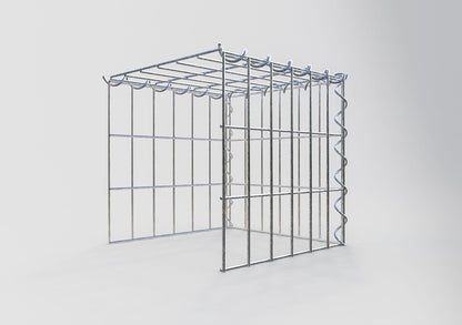 Gabião tipo 4 30 cm x 30 cm x 30 cm (C x A x P), malhagem 5 cm x 10 cm, espiral