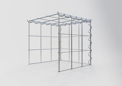 Gabbione aggiuntivo tipo 4 30 cm x 30 cm x 30 cm (L x H x P), dimensione maglia 10 cm x 10 cm, a spirale