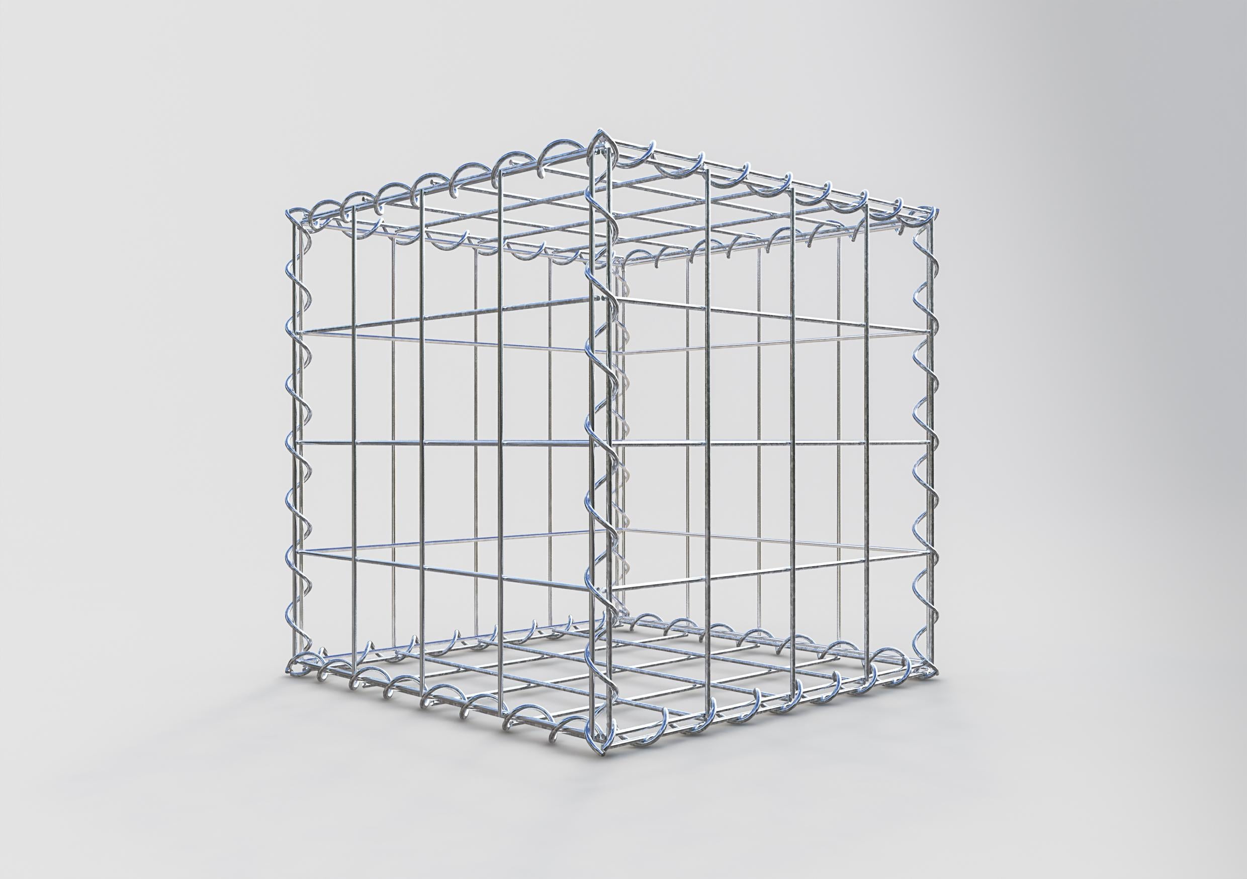 Gabion 40 cm x 40 cm x 40 cm (L x H x D), maskestørrelse 10 cm x 10 cm, spiral