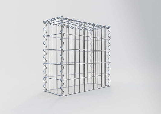 Gabion rapporté type 3 50 cm x 50 cm x 20 cm (L x H x P), mailles 5 cm x 10 cm, spirale