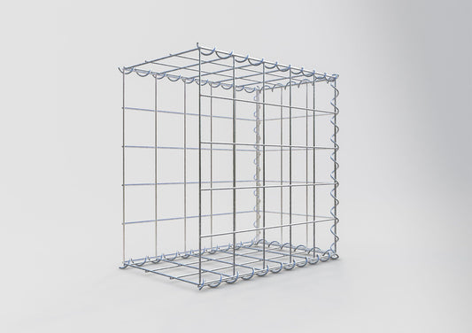 Gabbione aggiuntivo tipo 2 50 cm x 50 cm x 30 cm (L x H x P), dimensione maglia 10 cm x 10 cm, a spirale