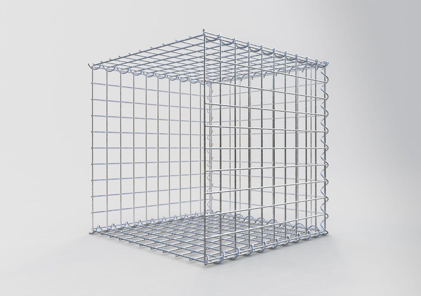 Anbaugabione Typ 2 50 cm x 50 cm x 50 cm (L x H x T), Maschenweite 5 cm x 5 cm, Spirale