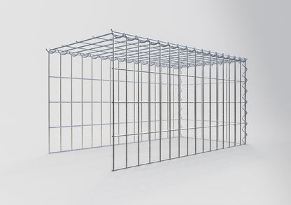 Gabião tipo 4 80 cm x 40 cm x 40 cm (C x A x P), malhagem 5 cm x 10 cm, espiral