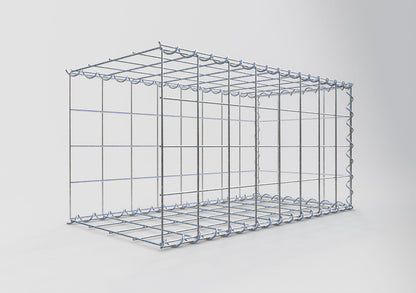 Gabbione aggiuntivo tipo 2 80 cm x 40 cm x 40 cm (L x H x P), dimensione maglia 10 cm x 10 cm, a spirale