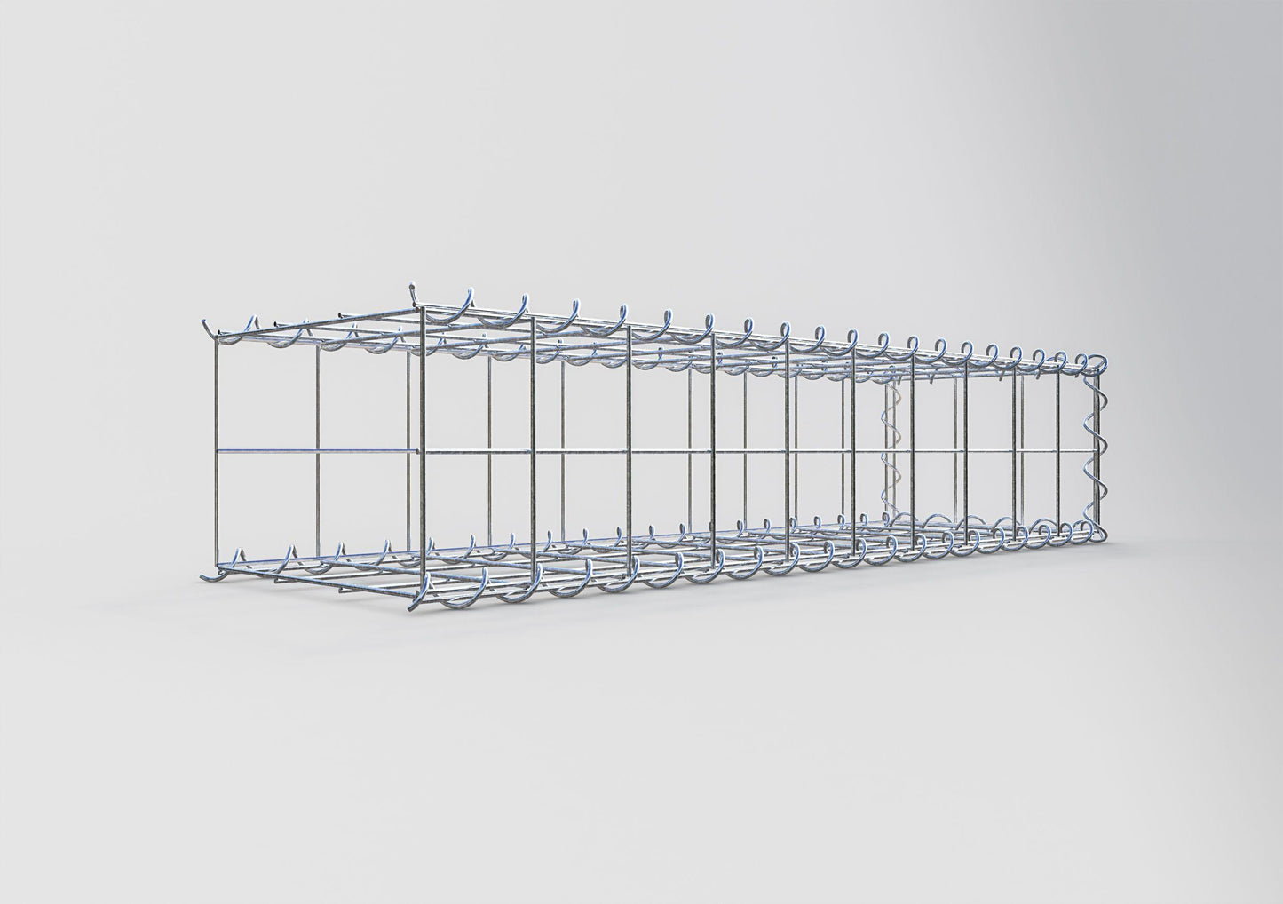 Gabbione aggiuntivo tipo 2 100 cm x 20 cm x 30 cm (L x A x P), maglia 10 cm x 10 cm, spirale