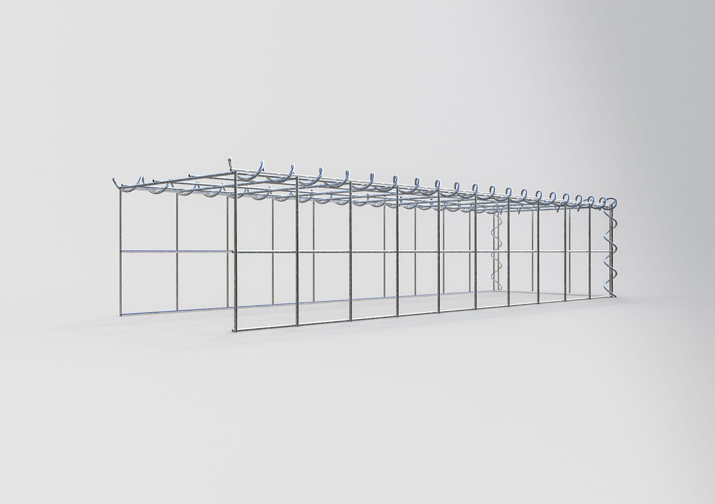 Grown-on gabion type 4 100 cm x 20 cm x 30 cm (L x H x D), mesh size 10 cm x 10 cm, spiral