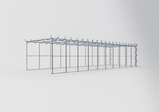 Anbaugabione Typ 4 100 cm x 20 cm x 30 cm (L x H x T), Maschenweite 10 cm x 10 cm, Spirale