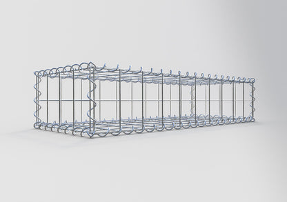 Gabion 100 cm x 20 cm x 40 cm (L x H x D), maskestørrelse 10 cm x 10 cm, spiral