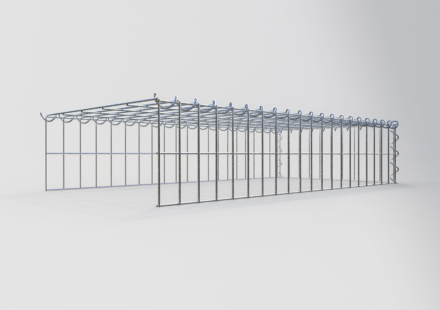 Gavión complementario tipo 4 100 cm x 20 cm x 50 cm (L x A x P), malla 5 cm x 10 cm, espiral