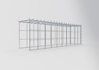 Grown-on gabion type 4 100 cm x 30 cm x 20 cm (L x H x D), mesh size 10 cm x 10 cm, spiral