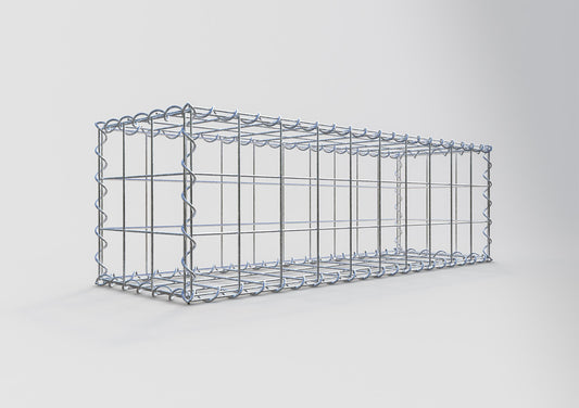 Gabion 100 cm x 30 cm x 30 cm (L x H x D), maskstorlek 10 cm x 10 cm, spiral