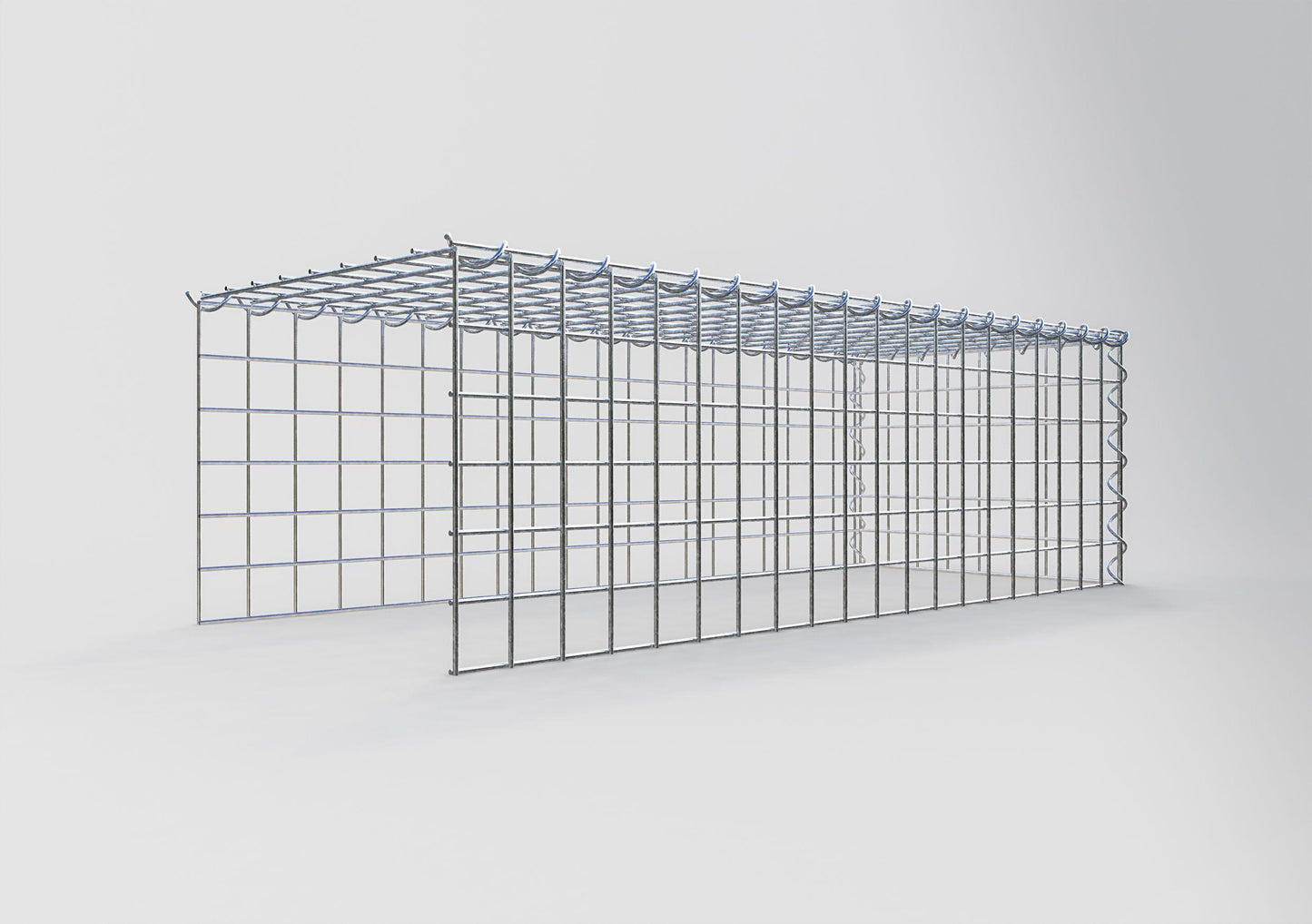 Gabião tipo 4 100 cm x 30 cm x 40 cm (C x A x P), malhagem 5 cm x 5 cm, espiral