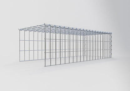 Gabion rapporté type 4 100 cm x 30 cm x 40 cm (L x H x P), mailles 5 cm x 10 cm, spirale