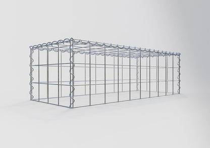 Gavión complementario tipo 3 100 cm x 30 cm x 40 cm (L x A x P), malla 10 cm x 10 cm, espiral