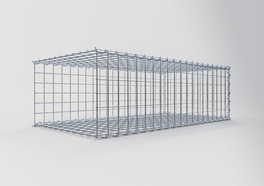 Add-on schanskorf type 2 100 cm x 30 cm x 50 cm (L x H x D), maaswijdte 5 cm x 5 cm, spiraalvormig