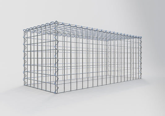 Add-on schanskorf type 3 100 cm x 40 cm x 40 cm (L x H x D), maaswijdte 5 cm x 5 cm, spiraalvormig