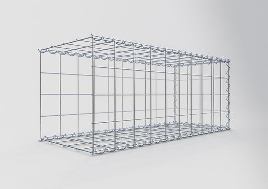 Grown-on gabion type 2 100 cm x 40 cm x 40 cm (L x H x D), mesh size 10 cm x 10 cm, spiral