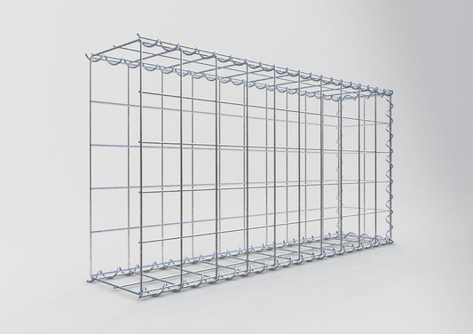 Gabião tipo 2 100 cm x 50 cm x 20 cm (C x A x P), malhagem 10 cm x 10 cm, espiral