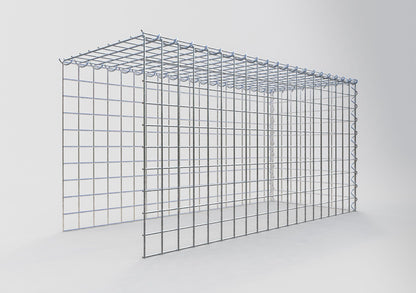 Gabbione aggiuntivo tipo 4 100 cm x 50 cm x 40 cm (L x H x P), dimensione maglia 5 cm x 5 cm, a spirale