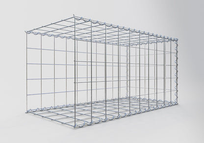 Opvokset gabion type 2 100 cm x 50 cm x 50 cm (L x H x D), maskestørrelse 10 cm x 10 cm, spiral