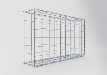 Opvokset gabion type 2 100 cm x 60 cm x 20 cm (L x H x D), maskestørrelse 10 cm x 10 cm, spiral