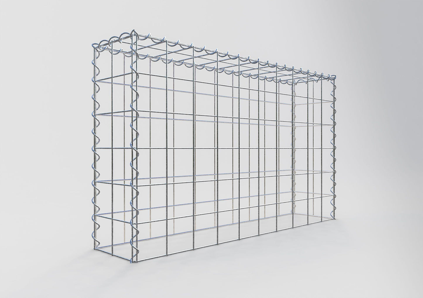 Anbaugabione Typ 3 100 cm x 60 cm x 20 cm (L x H x T), Maschenweite 10 cm x 10 cm, Spirale