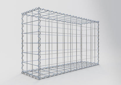 Gabião 100 cm x 60 cm x 30 cm (C x A x P), malhagem 10 cm x 10 cm, espiral