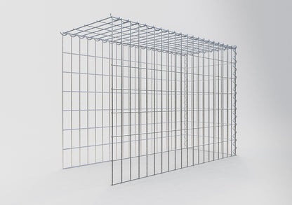 Anbaugabione Typ 4 100 cm x 70 cm x 40 cm (L x H x T), Maschenweite 5 cm x 10 cm, Spirale