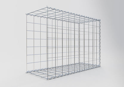 Opvokset gabion type 2 100 cm x 70 cm x 40 cm (L x H x D), maskestørrelse 10 cm x 10 cm, spiral