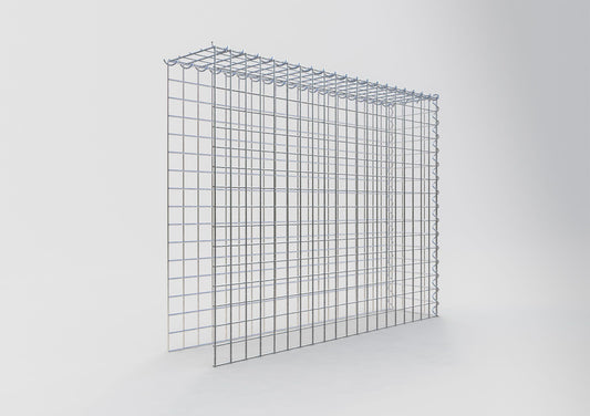 Gabião Tipo 4 100 cm x 80 cm x 20 cm (C x A x P), malhagem 5 cm x 5 cm, espiral