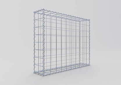 Gabião 100 cm x 80 cm x 20 cm (C x A x P), malhagem 10 cm x 10 cm, espiral