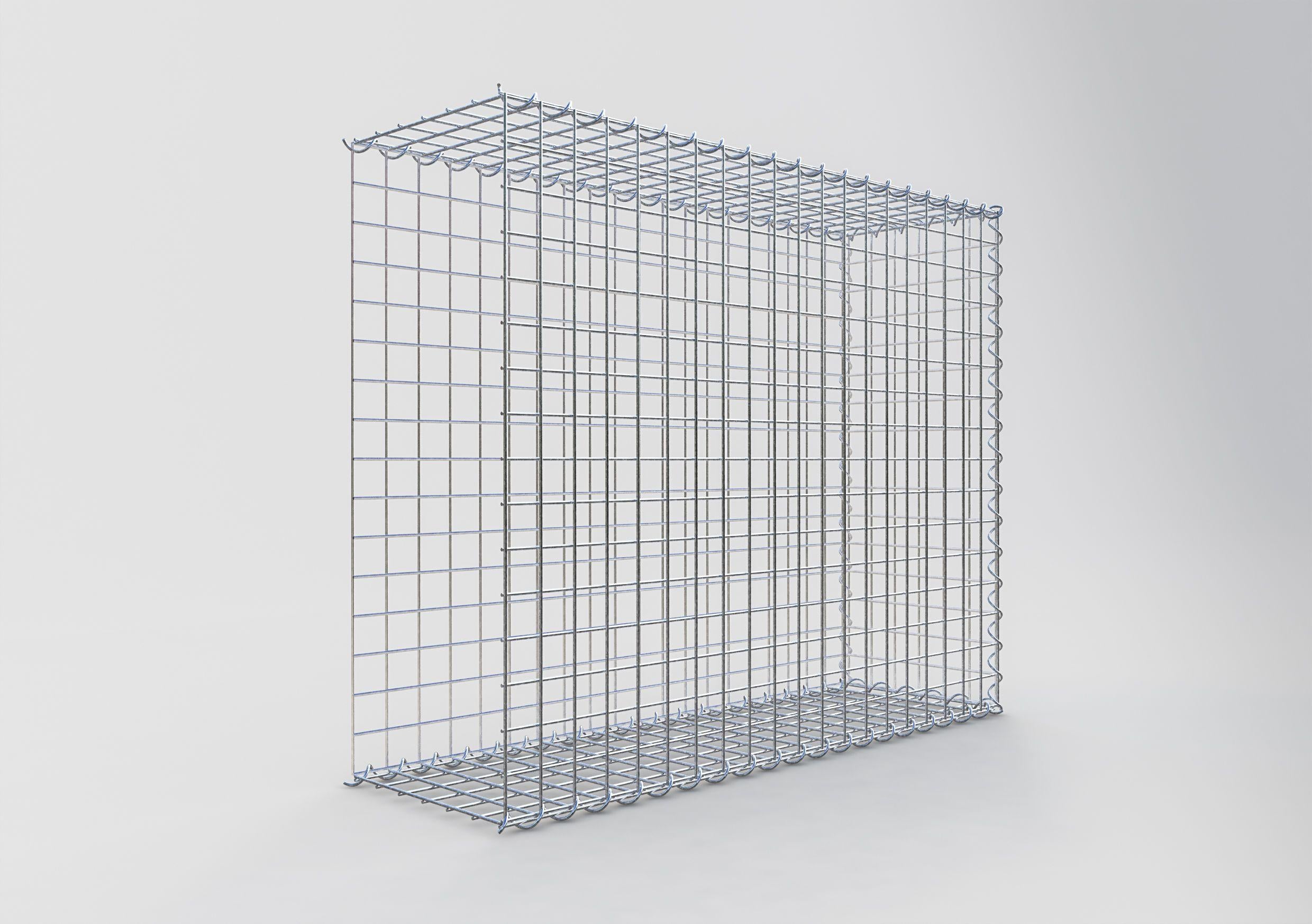 Grown-on gabion type 2 100 cm x 80 cm x 30 cm (L x H x D), mesh size 5 cm x 5 cm, spiral