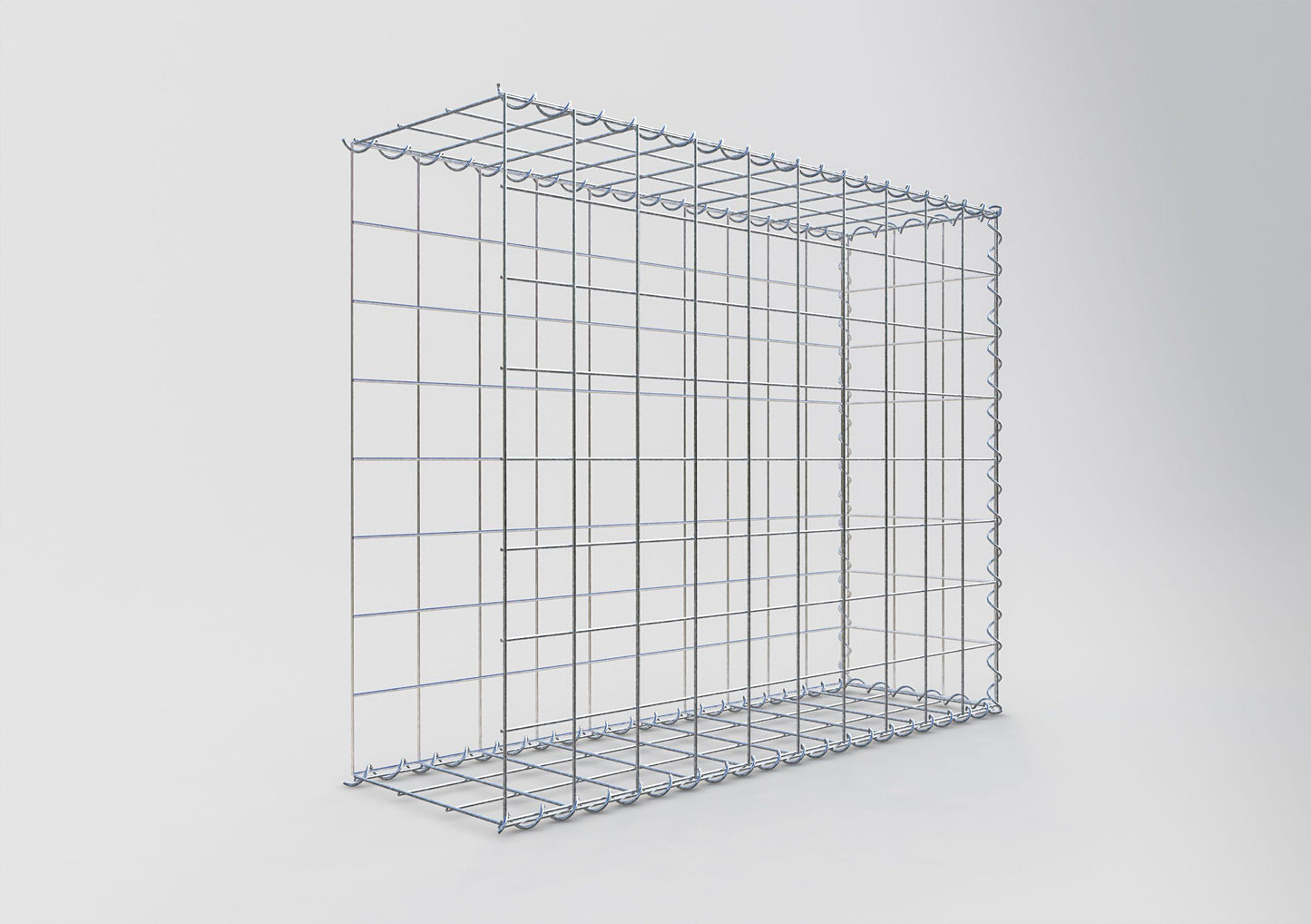 Anbaugabione Typ 2 100 cm x 80 cm x 30 cm (L x H x T), Maschenweite 10 cm x 10 cm, Spirale