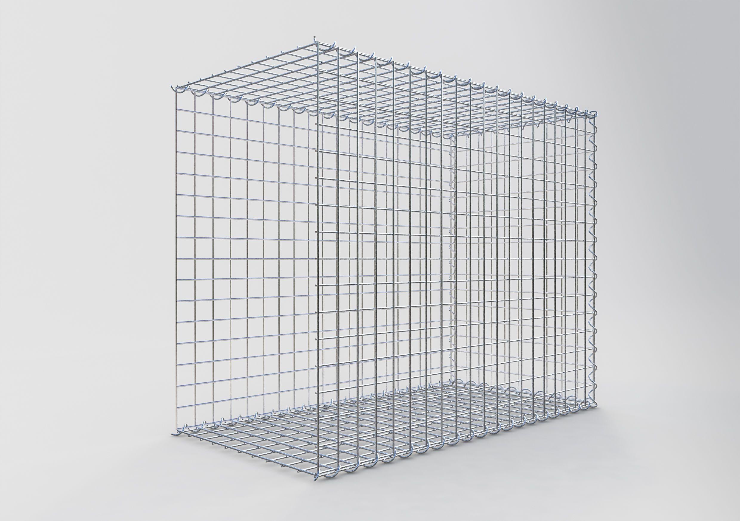 Grown-on gabion type 2 100 cm x 80 cm x 50 cm (L x H x D), mesh size 5 cm x 5 cm, spiral