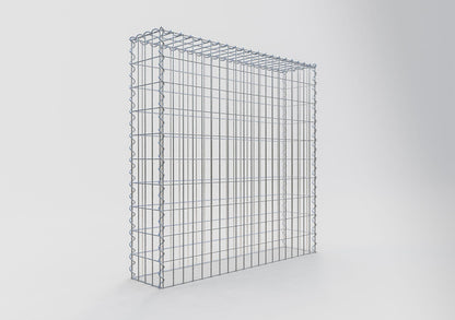 Anbaugabione Typ 3 100 cm x 100 cm x 20 cm (L x H x T), Maschenweite 5 cm x 10 cm, Spirale