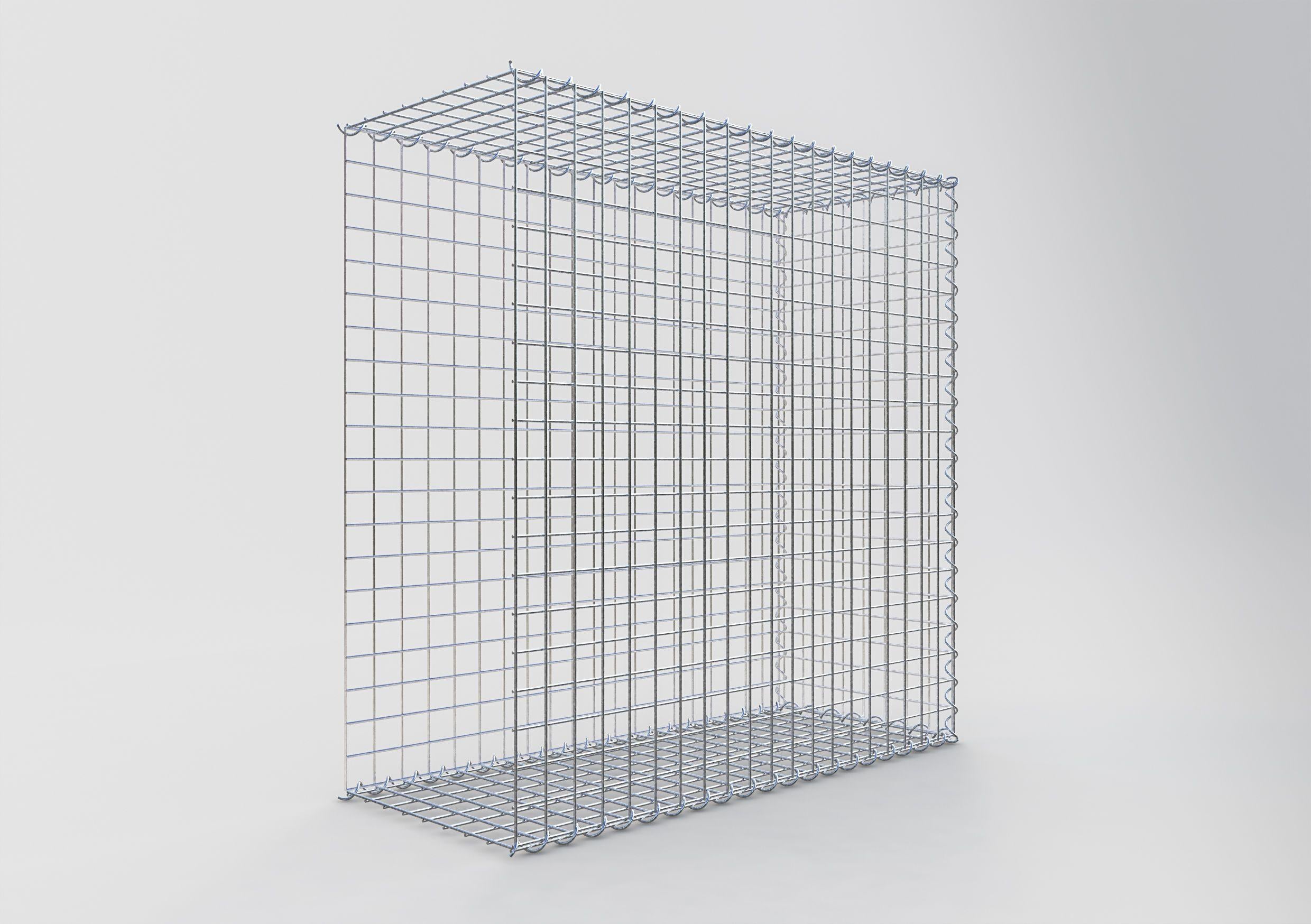 Opvokset gabion type 2 100 cm x 100 cm x 40 cm (L x H x D), maskestørrelse 5 cm x 5 cm, spiral