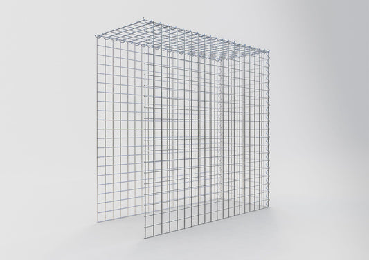 Gabion rapporté type 4 100 cm x 100 cm x 40 cm (L x H x P), mailles 5 cm x 5 cm, spirale