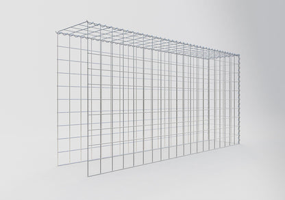 Opvokset gabion type 4 200 cm x 100 cm x 40 cm (L x H x D), maskestørrelse 10 cm x 10 cm, spiral