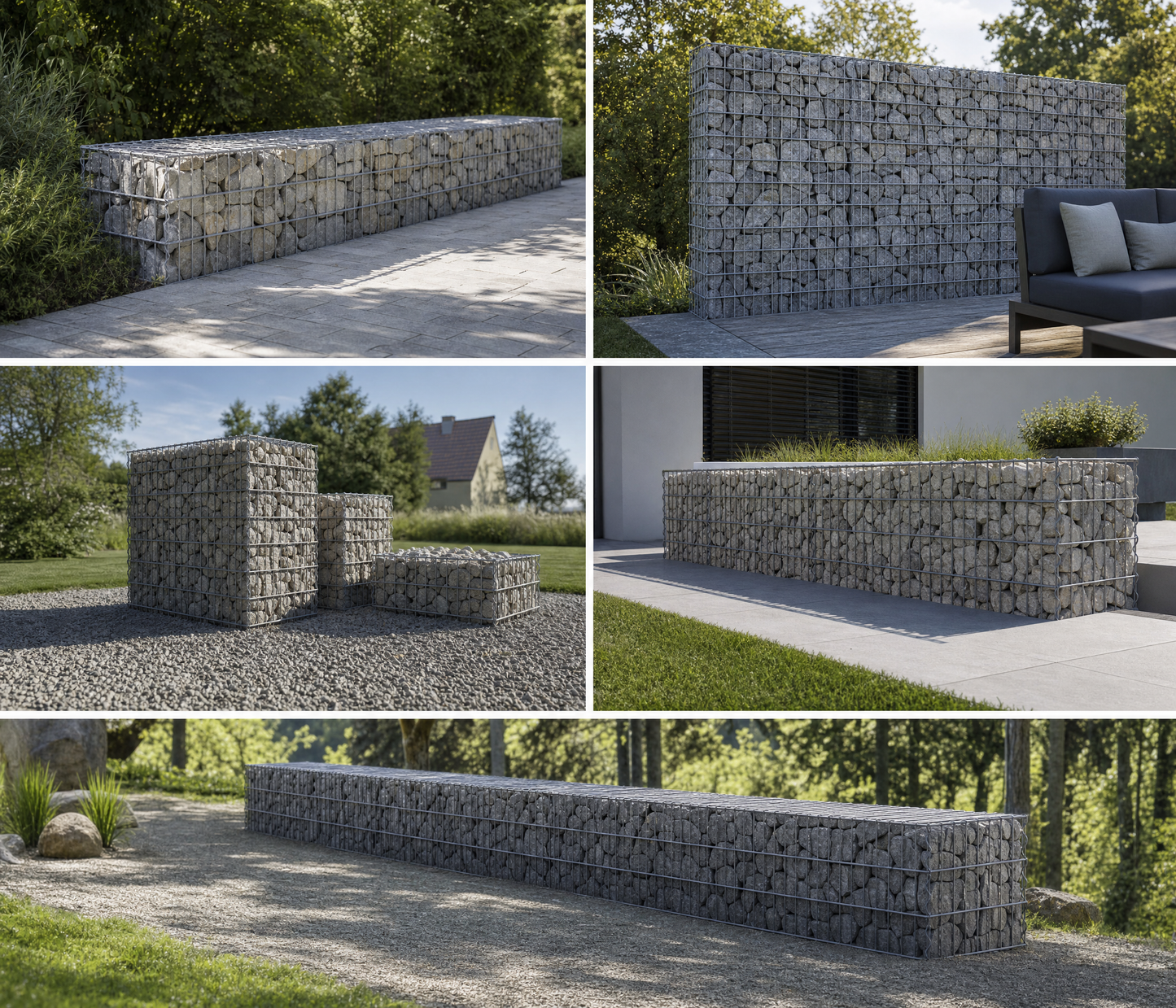Gabion made to measure - mesh size 5x10cm