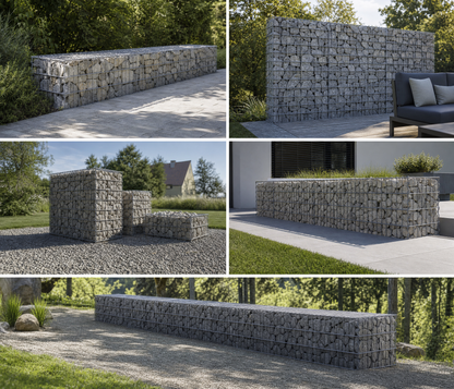 Gabion made to measure - mesh size 5x10cm
