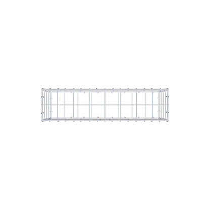 Gabion 80 cm x 40 cm x 20 cm (L x H x P), mailles 10 cm x 10 cm, anneau en C