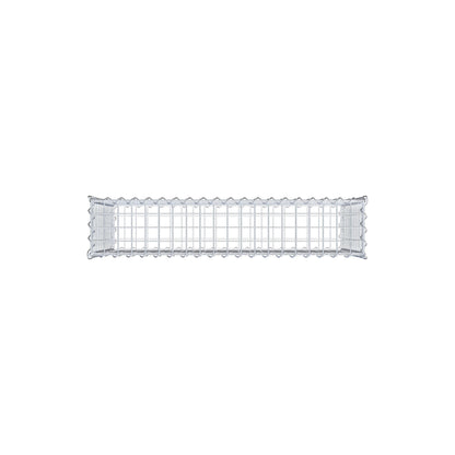 Gabion 100 cm x 60 cm x 20 cm (L x H x D), mesh size 5 cm x 5 cm, spiral