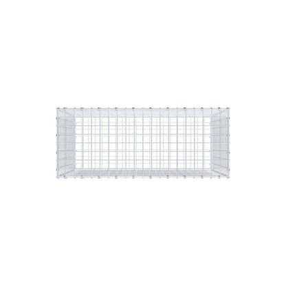 Gabião 100 cm x 80 cm x 40 cm (C x A x P), malhagem 5 x 5 cm, anel espiral