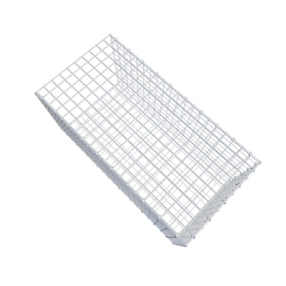 Gavión acoplable tipo 2 100 cm x 50 cm x 50 cm (L x A x P), malla 5 cm x 5 cm, anillo en C