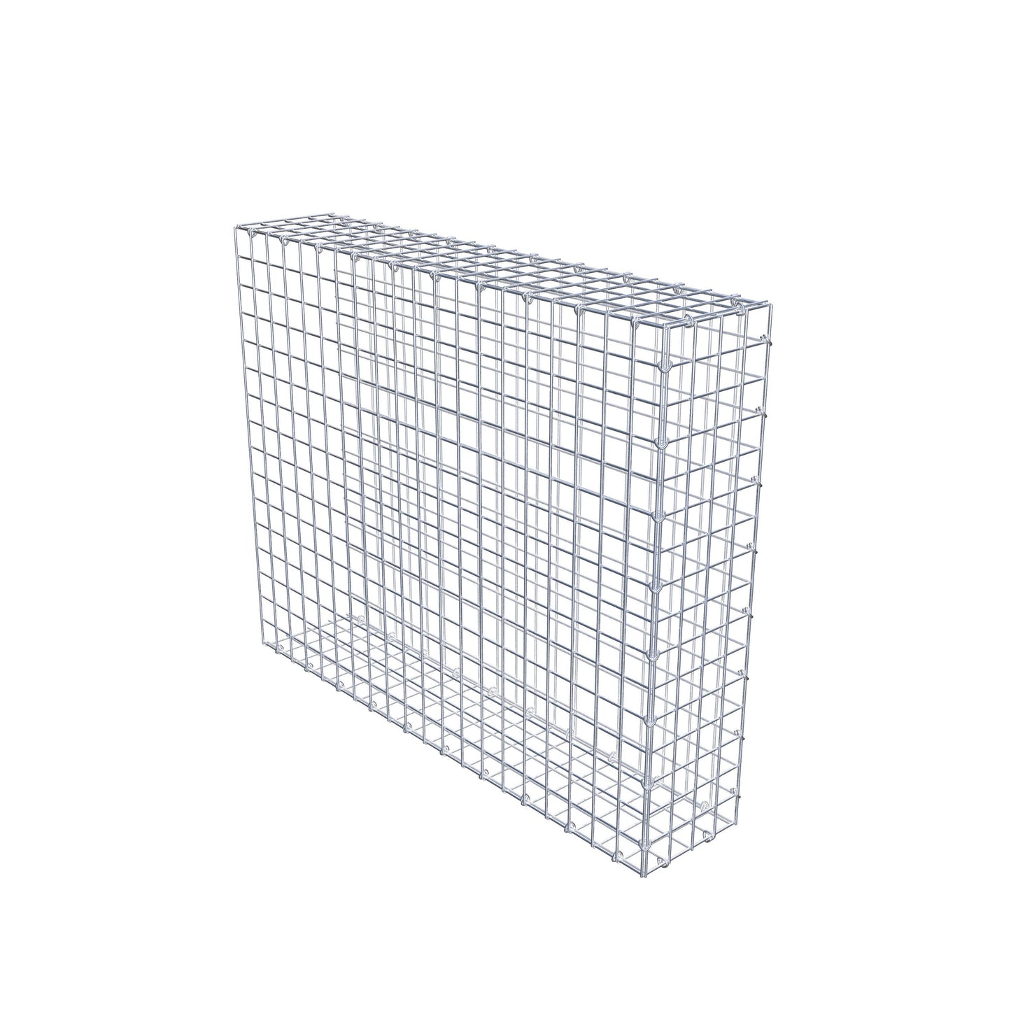 Anbaugabione Typ 2 100 cm x 80 cm x 20 cm (L x H x T), Maschenweite 5 cm x 5 cm, C-Ring