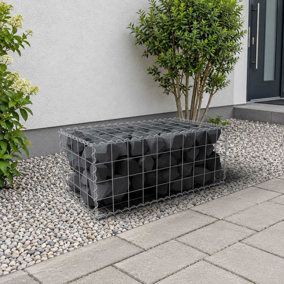 Gabion 100 cm x 40 cm x 50 cm (L x H x D), mesh size 10 cm x 10 cm, spiral