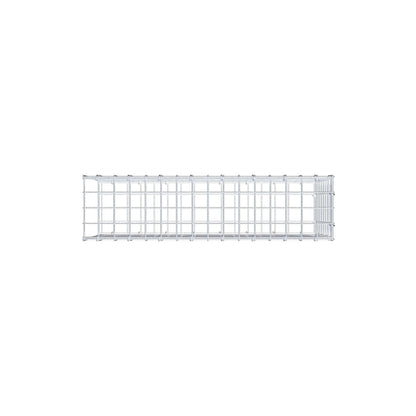 Anbaugabione Typ 2 80 cm x 40 cm x 20 cm (L x H x T), Maschenweite 5 cm x 5 cm, C-Ring