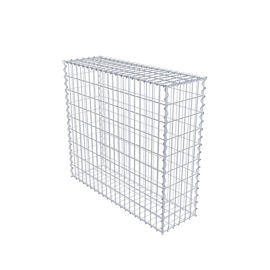 Gabião 100 cm x 90 cm x 30 cm (C x A x P), malhagem 5 cm x 10 cm, espiral
