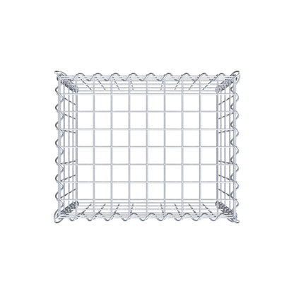 Anbaugabione Typ 3 50 cm x 40 cm x 40 cm (L x H x T), Maschenweite 5 cm x 10 cm, Spirale